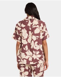 RVCA - Womens Rhi Overshirt Short Sleeve Shirt