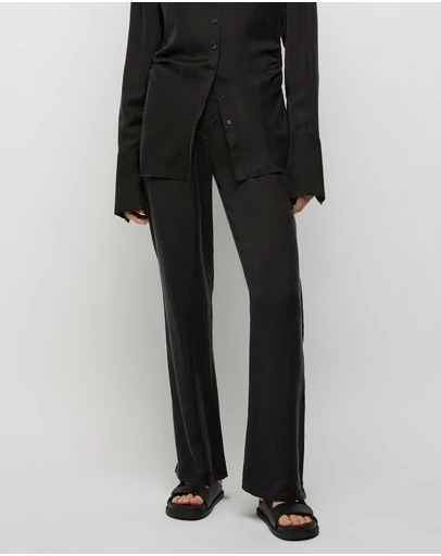 FRIEND of AUDREY - Perle 100% Cupro Straight Trouser