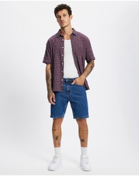 Thrills - Excitement Excitement Check SS Cropped Shirt