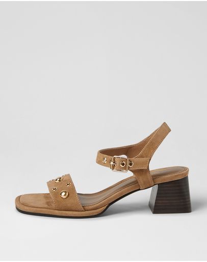 TAN-DK BROWN HEEL
