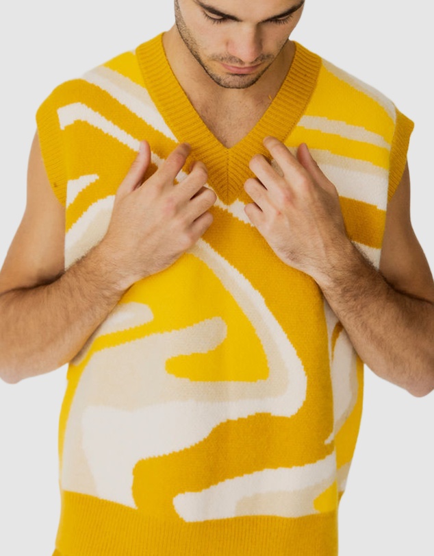 Justin Cassin - Ignite Pattern Knitted Vest