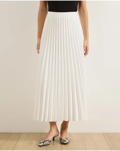 Atmos&Here - Evie Pleated Midi Skirt