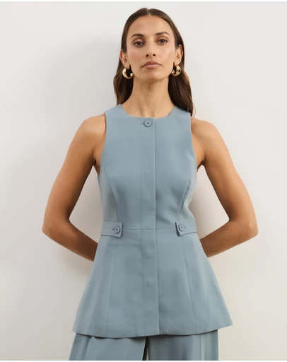 Atmos&Here - Isola Peplum Tailored Vest
