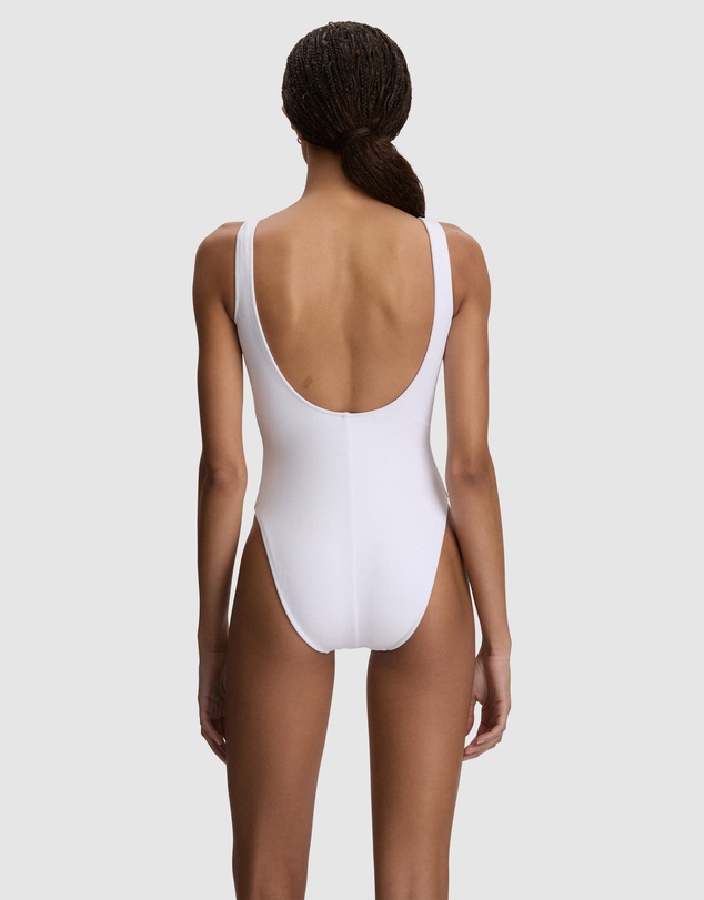 Polo Ralph Lauren - Terry Polo Bear High Leg One-Piece Swimsuit