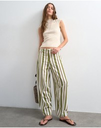 TOPSHOP - Cleo Tie Waist Trousers