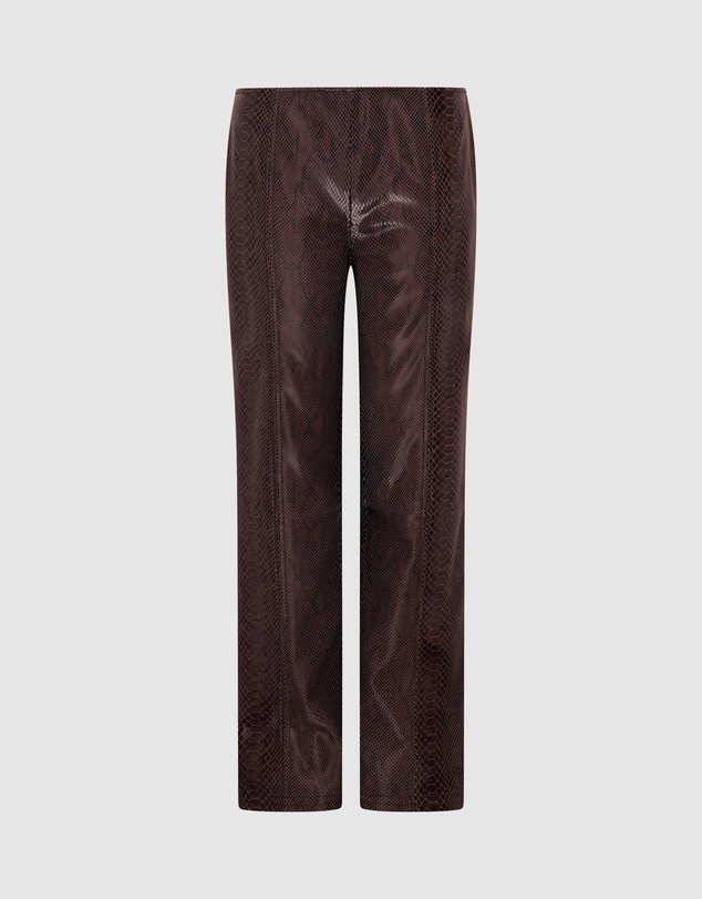 Paris Georgia - Python Leather Trousers