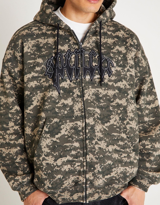 Spencer Project - Nichols Camo Zip Hoodie