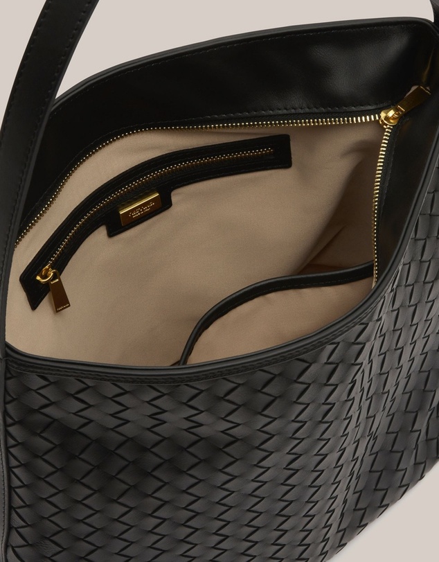 VESTIRSI - Bianca Woven Hobo Black