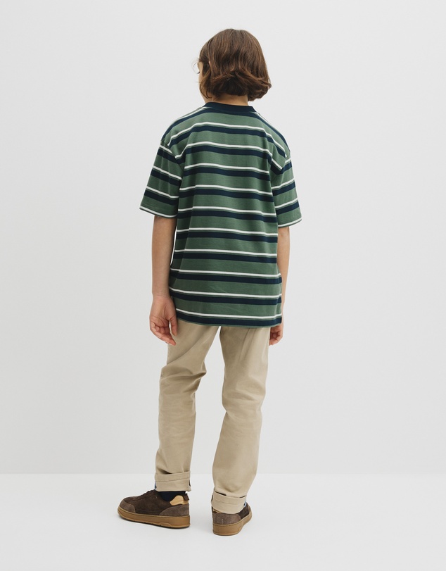 Country Road - Teen Australian Cotton Relaxed Stripe Short Sleeve T-shirt