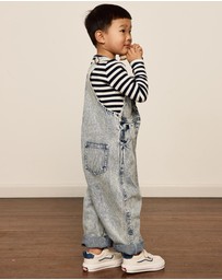 Goldie + Ace - AUSTIN VINTAGE WASHED DENIM OVERALLS