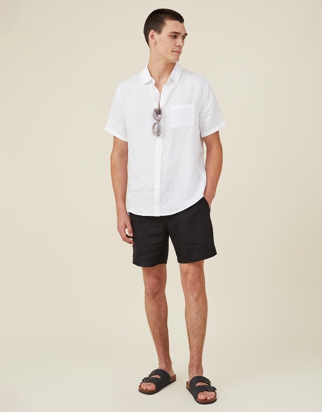 Cotton On - Linen Short Sleeve Shirt