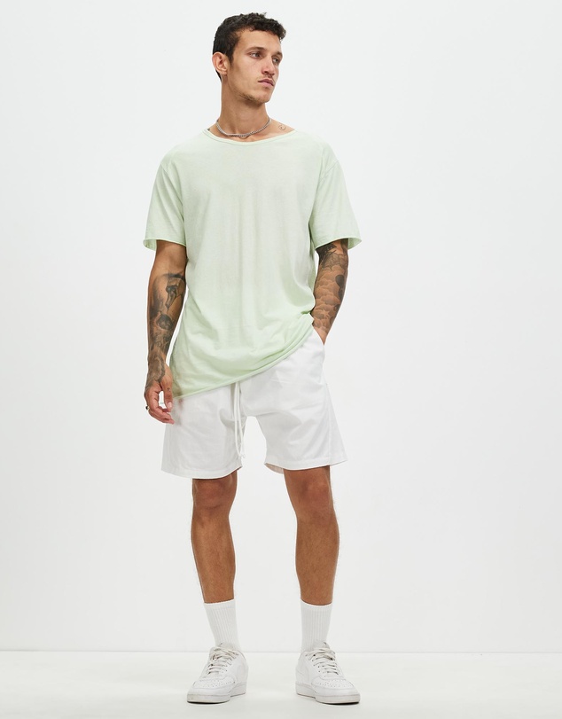 Surrounded By Ghosts - The Obsidian Linen Drawstring Shorts