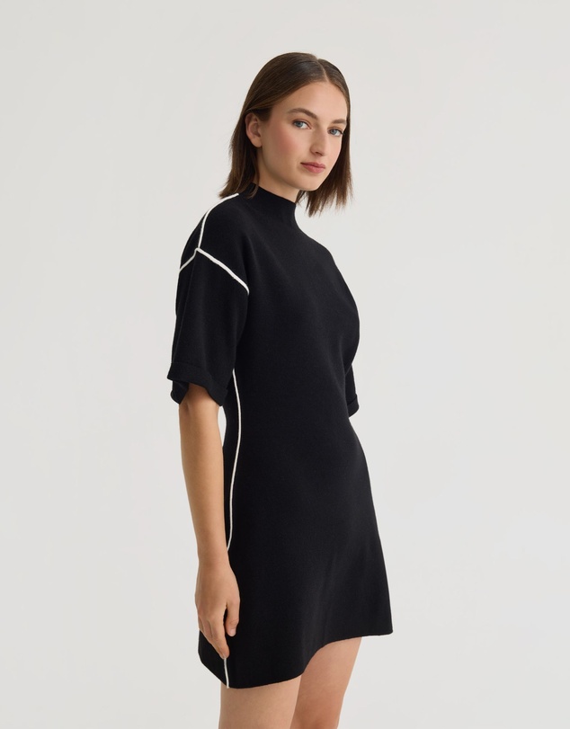 Oxford - Lisa Knitted Contrast Trim Dress