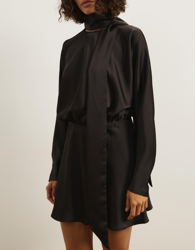 Atmos&Here - Dani Scarf Satin Mini Dress