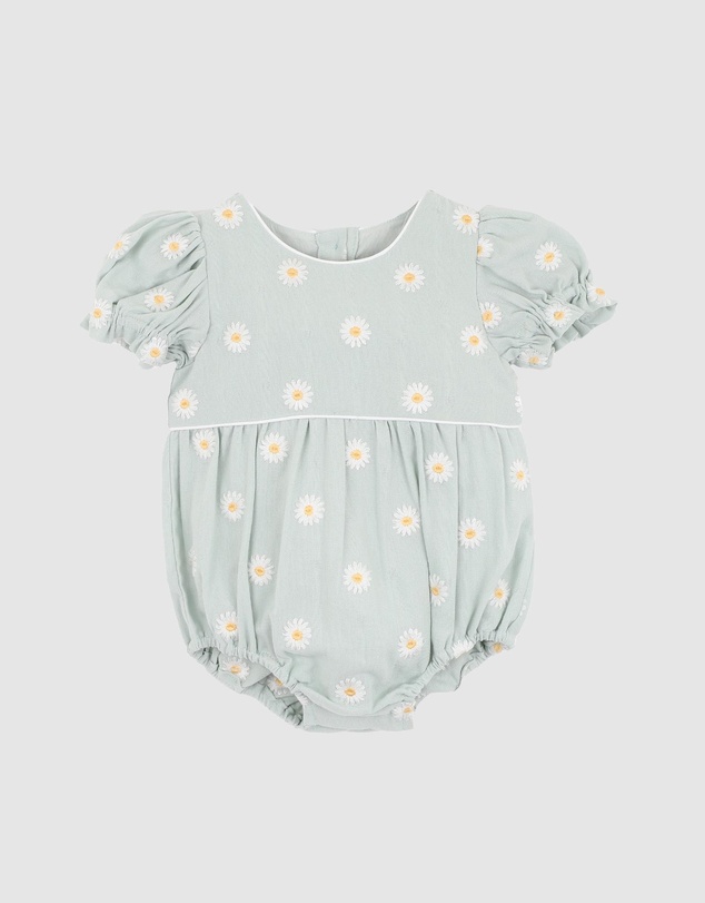 Bebe by Minihaha - Tess Embroidered Daisy Bodysuit - Babies
