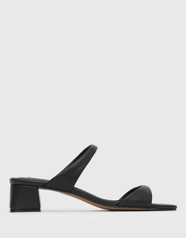 Betts - Wider Fit Argo Block Heel Mule Sandals