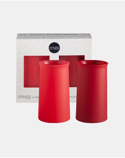 porter green - stegg | silicone unbreakable highball glasses