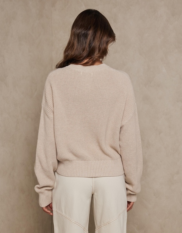 AERE - Cotton Cashmere Blend Relaxed Jumper