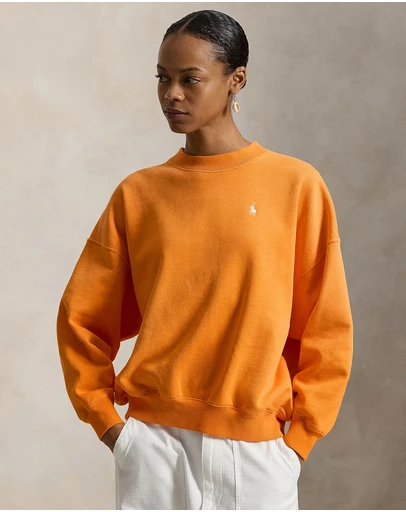 Polo Ralph Lauren - Oversize Back-Logo Fleece Crewneck - The ICONIC Exclusive