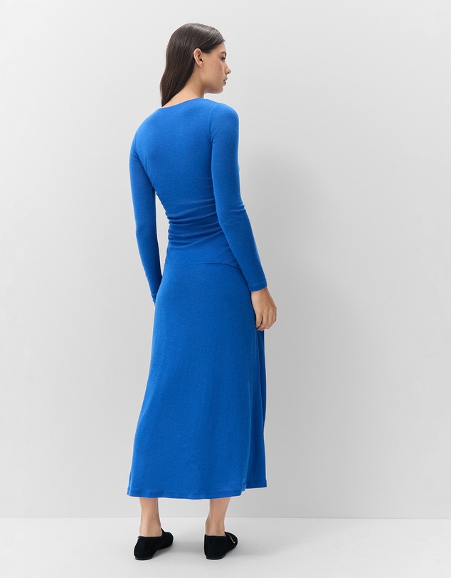 UNISON - Merino Drape Detail Dress