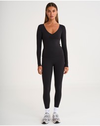 All Fenix - ALLFENIX CloudCore Lite Ruched V-Neck Long Sleeve