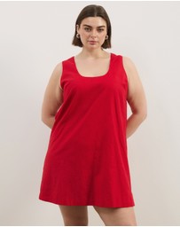 Atmos&Here Curvy - Luna Linen Blend Mini Dress