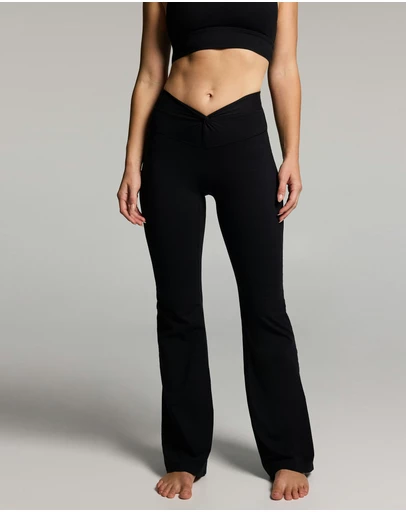Rockwear - Luxesoft Twist Front Fashion Flared Pants
