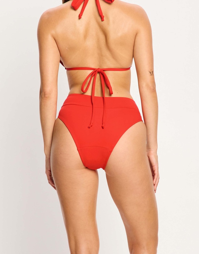 Modibodi - Swimwear Hi-Leg Period Brief Light Absorbency Poinciana