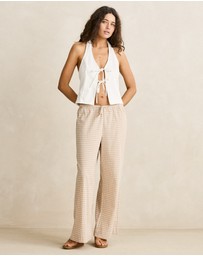 Rhythm - Louise Tie Front Halter Top