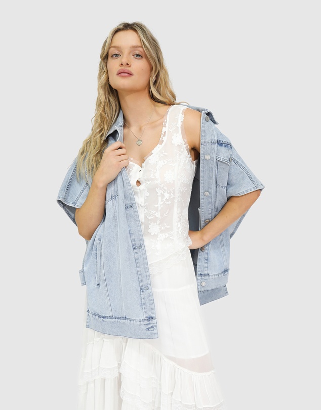 Belle & Bloom - Future Lover Lace Button Up Blouse