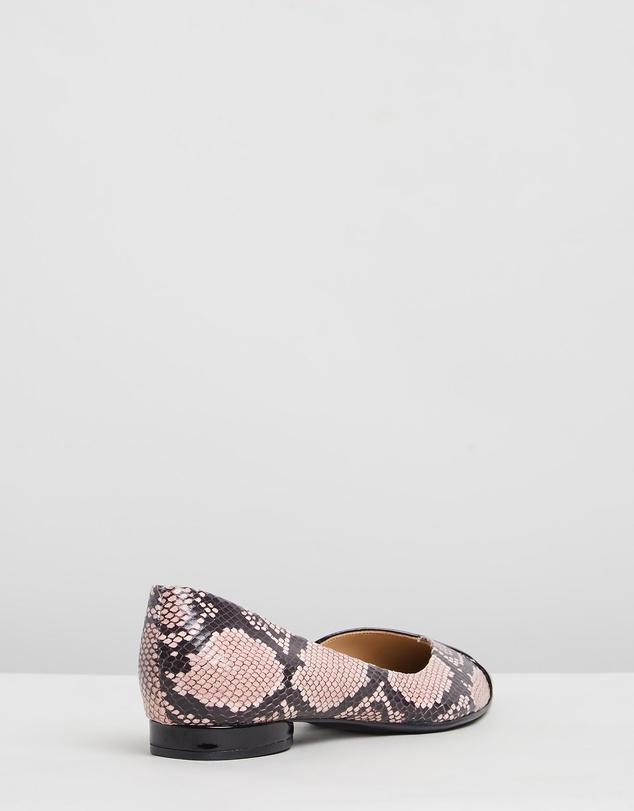 Naturalizer - Hayden Demi d'Orsay Flat - Rose Snake