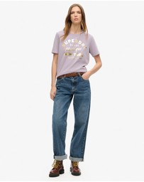 Superdry - Luxe Metallic Logo Relaxed Tee