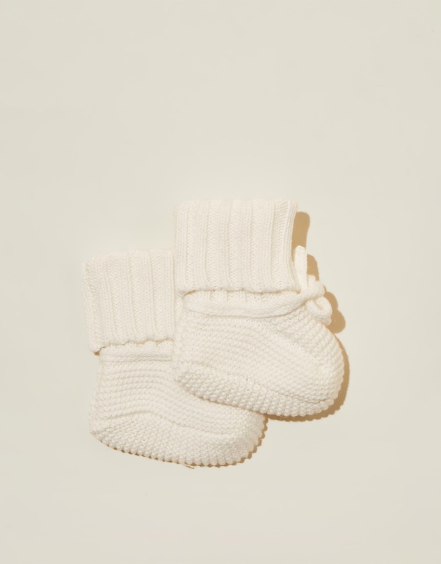 Cotton On Kids - Baby Organic Blend Knit Booties