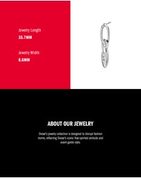 Diesel - Silver-Tone Earring