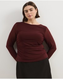 Atmos&Here Curvy - Cleo Mesh Long Sleeve Top