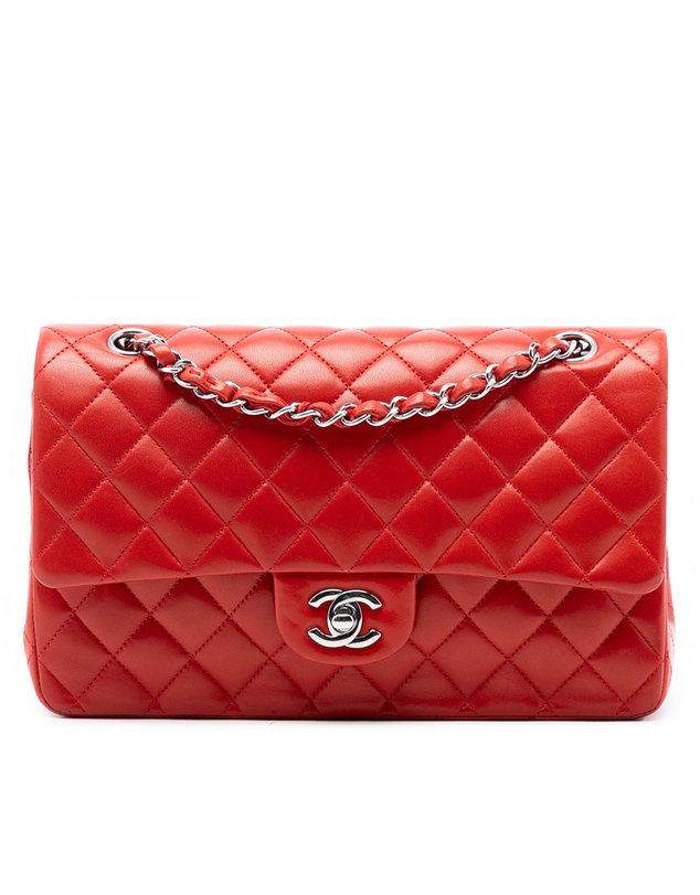 Pre-Loved by Azura Reborn - Pre-Loved Medium Classic Lambskin Double Flap