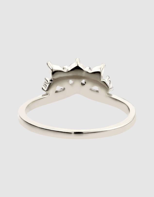 Elli Jewelry - Swarovski® Crystal Crown Ring in 925 Silver
