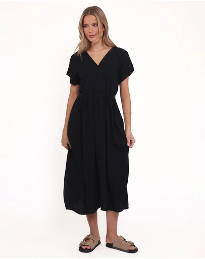Petal & Pup - Orly Midi Dress - Black