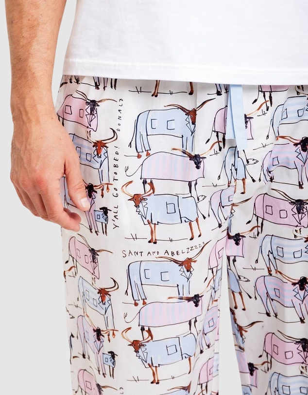 Sant And Abel - Men's Drawbertson Longhorns PJ Pants