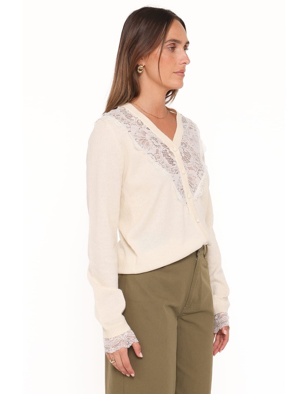 Petal & Pup - Mamie Lace Cardigan - Butter Yellow
