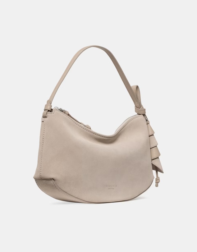 Kate Spade - Loop Suede Shoulder Bag With Floral Strap
