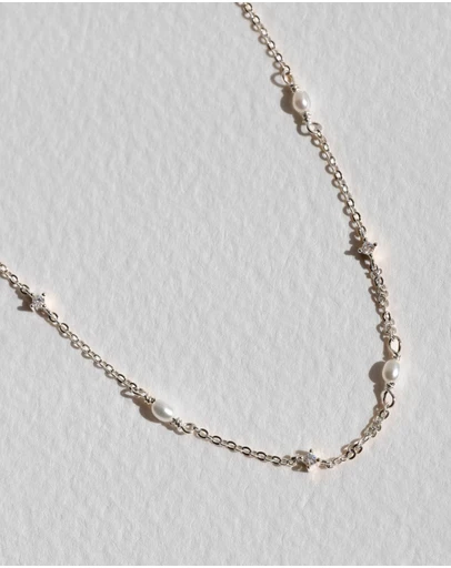 SAINT VALENTINE - Stars & Moons Necklace - Silver