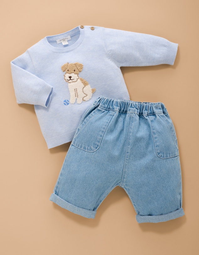 Purebaby - Chambray Pants-Kids-Babies