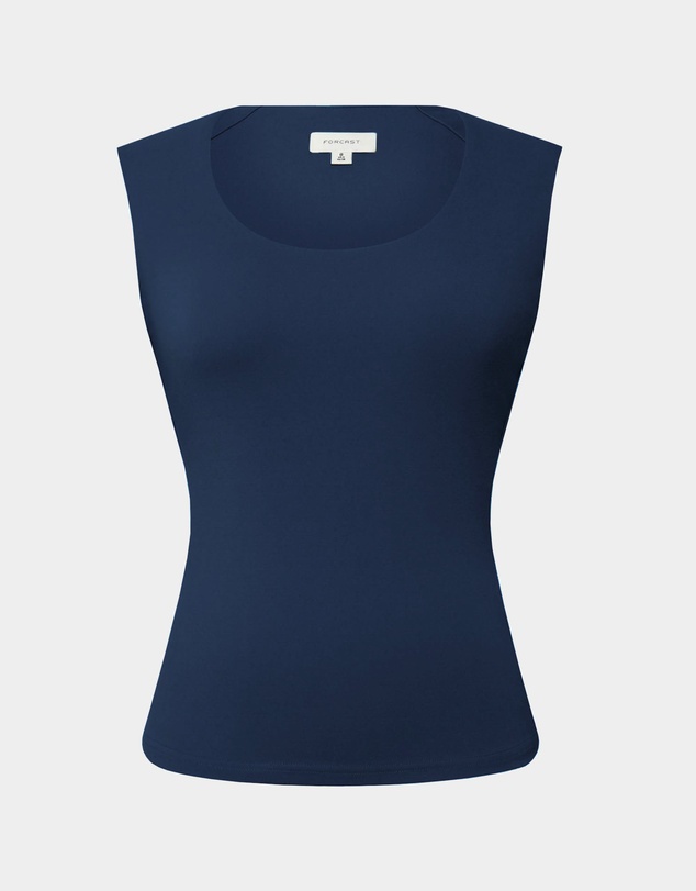 Forcast - Soho Rounded Square Neck Top