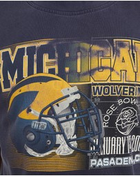 Vintage by The Real Deal - Pre Loved - Vintage NCAA University of Michigan Wolverines Rose Bowl Tee