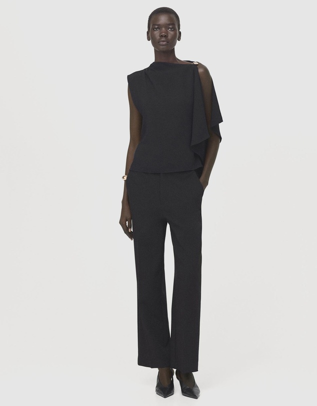 M.N.G - Blouse With Asymmetrical Neckline