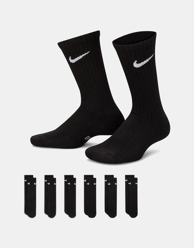 Nike - 6-Pack Cushioned Crew Socks - Teens