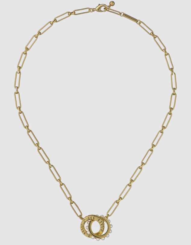 Ted Baker - Lola Double Logo Link Necklace
