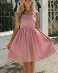 Esther & Co - Elesha Dress - Pink Print