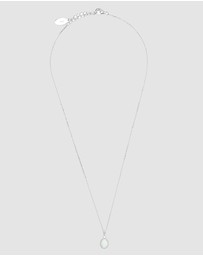 Georgini - Georgini Opal Glow Blackwattle White Created Opal Silver Pendant